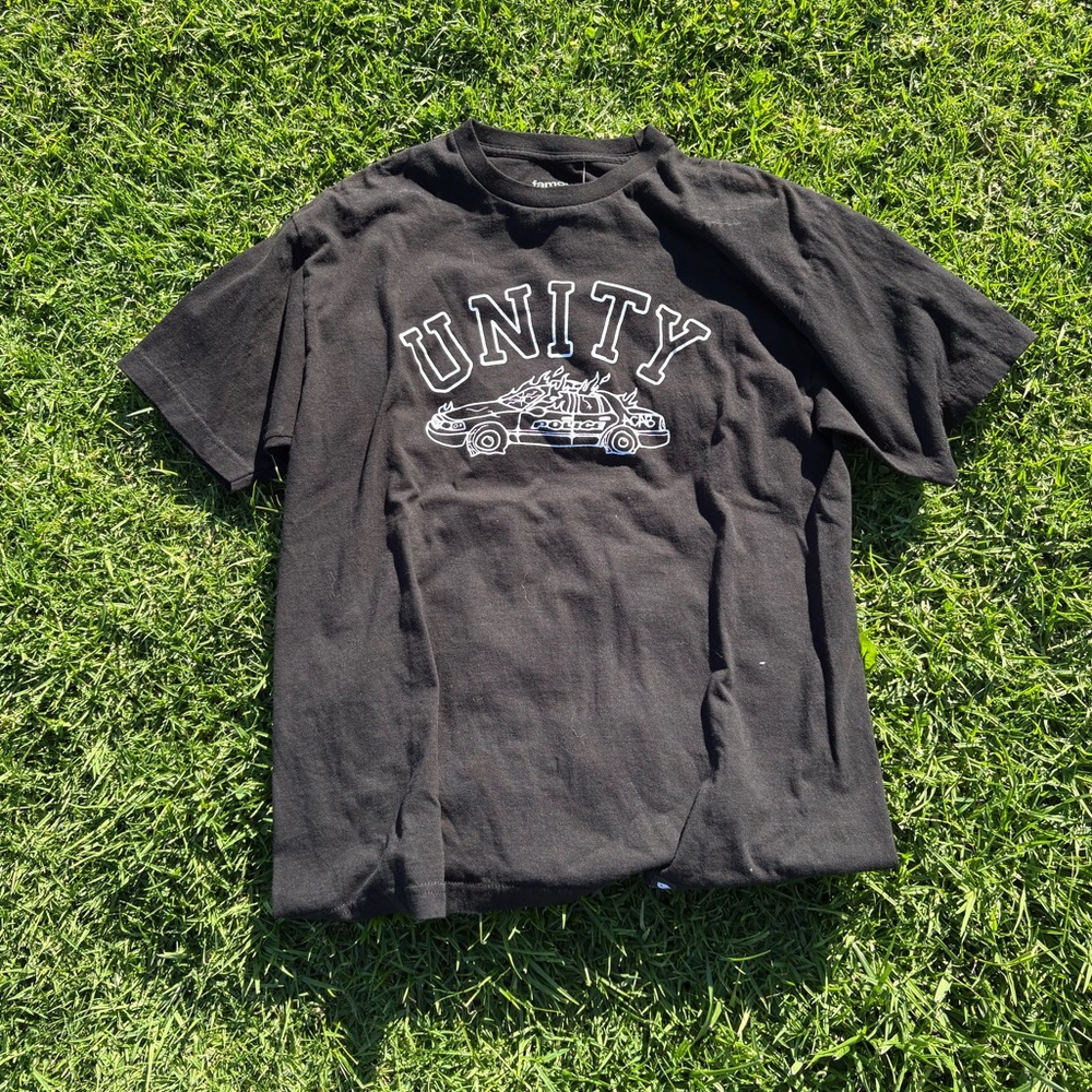 Men’s “Famous.” black UNITY tee